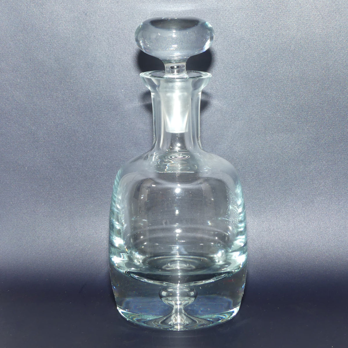 Vintage Mid Century Krosno Poland decanter | Controlled bubble design