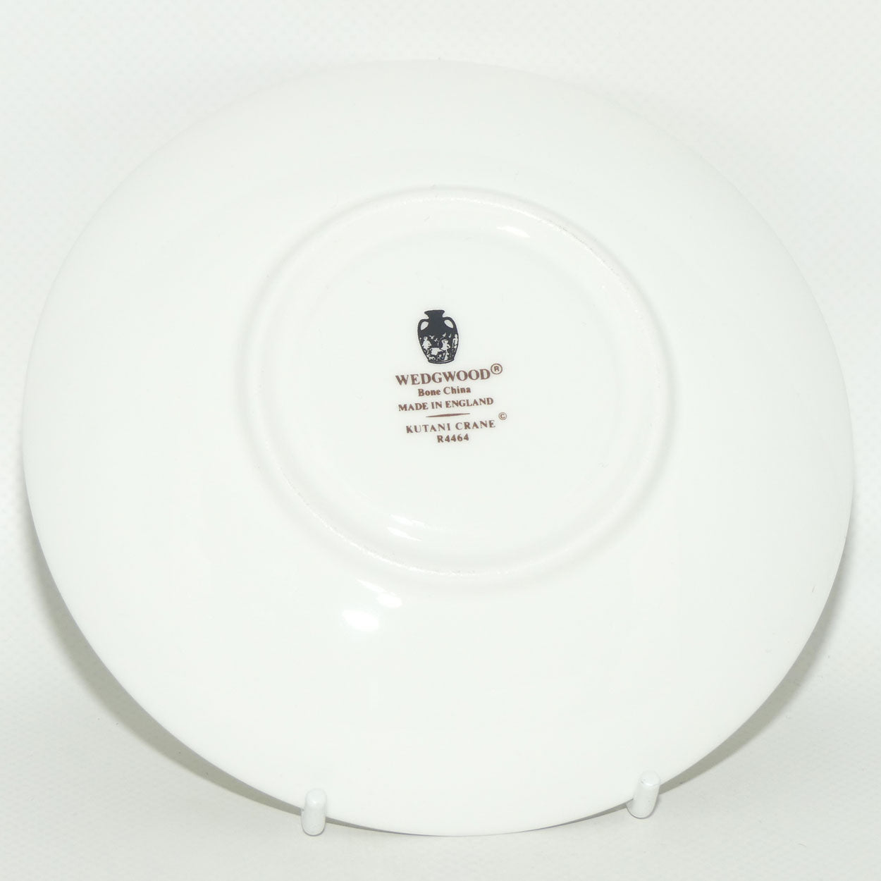 Wedgwood Bone China Kutani Crane handled coupe and underplate