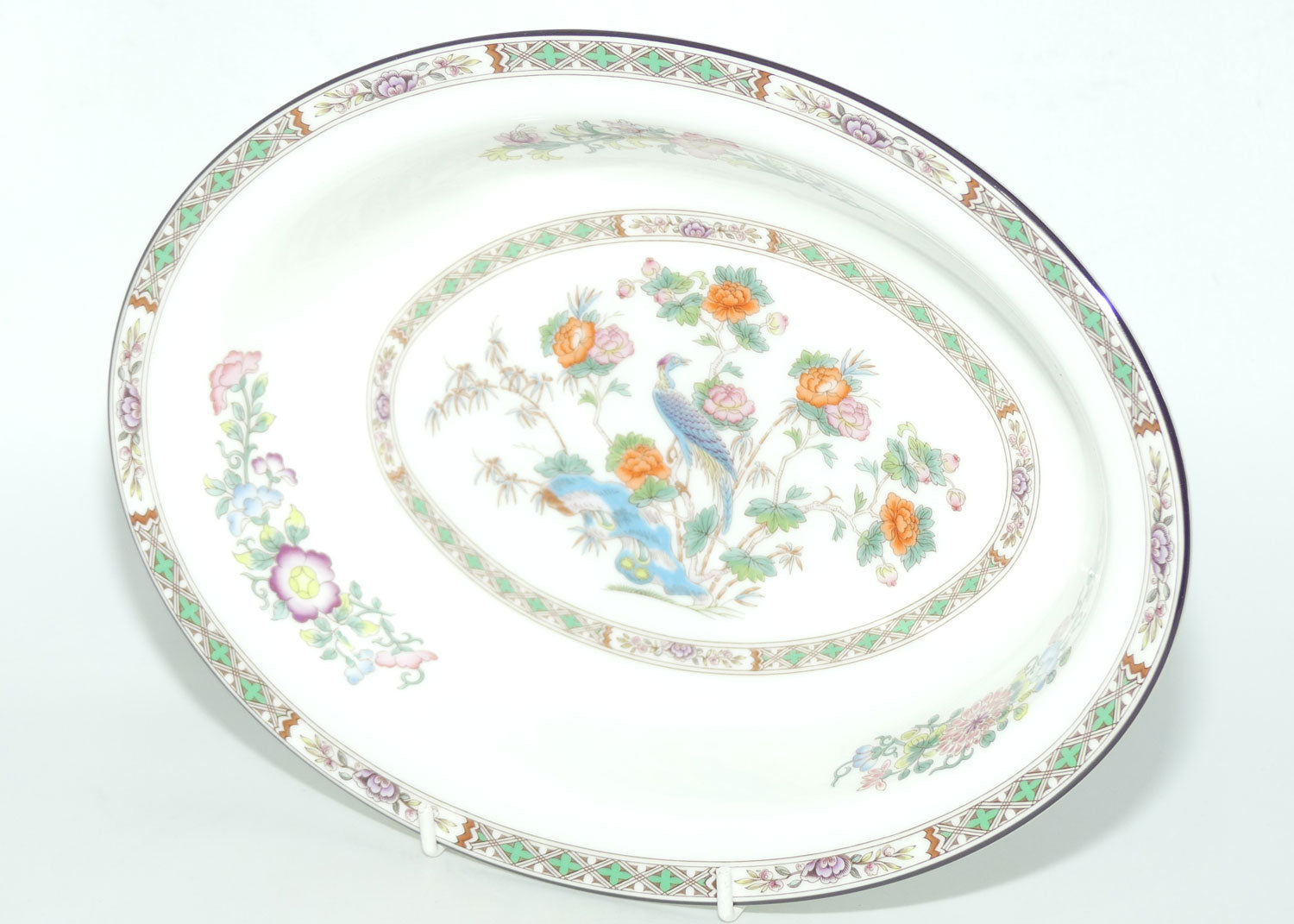 Wedgwood Bone China Kutani Crane oval vegetable dish