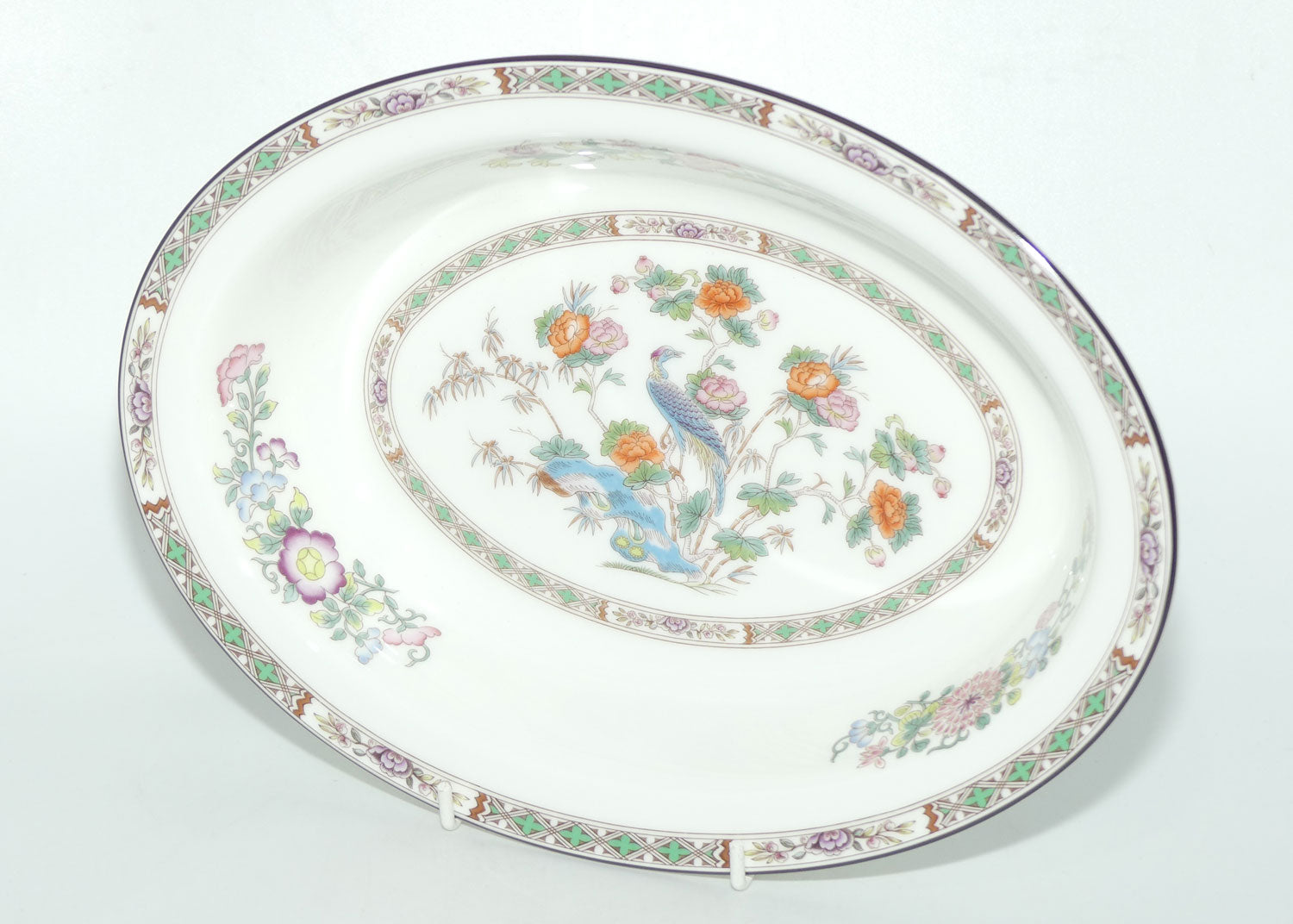 Wedgwood Bone China Kutani Crane oval vegetable dish