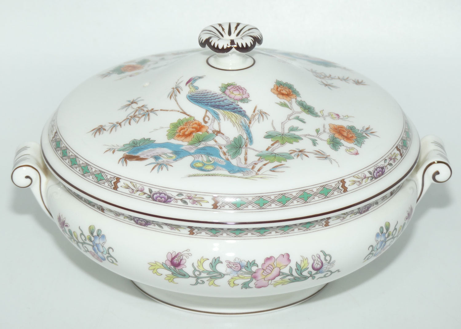 Wedgwood Bone China Kutani Crane lidded tureen | covered vegetable dish