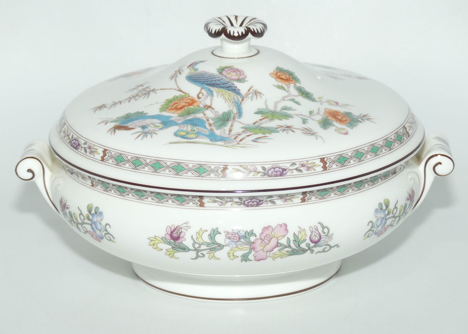 Wedgwood Bone China Kutani Crane lidded tureen | covered vegetable dish