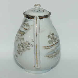 Japanese Egg Shell finely decorated Kutani Tea Pot