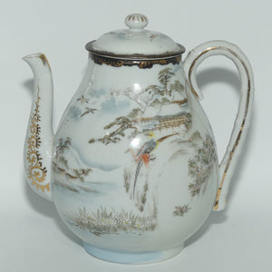 Japanese Egg Shell finely decorated Kutani Tea Pot