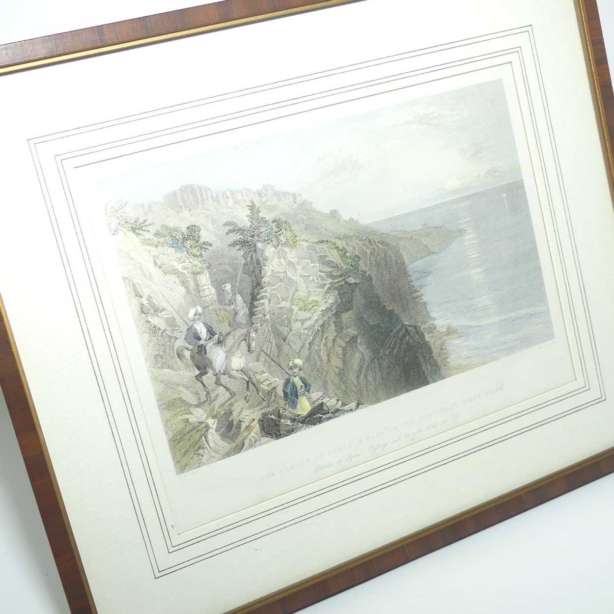 Antiquarian Print | The Ladder of Tyrus | A Pass on the Sea Coast near Tyre