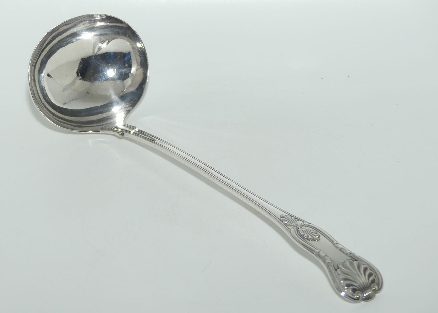 Silver Plated EPNS A1 Kings Pattern soup ladle | large | 32cm long