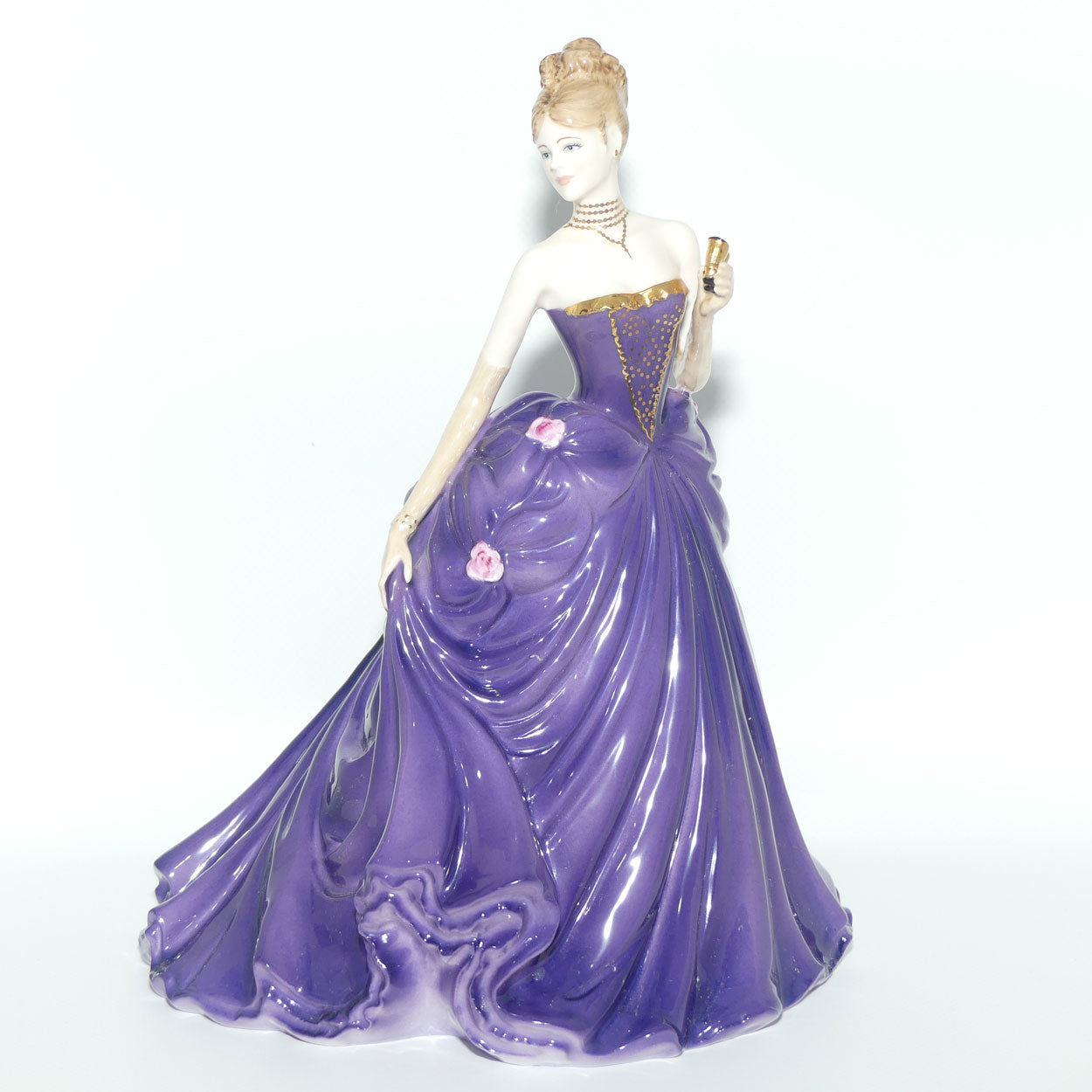 Coalport figurine | Society Ladies | Lady Caroline at the Opera | boxed