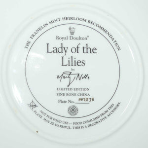 Royal Doulton Flower Maiden plate by Marty Noble | Lady of the Lilies | boxed