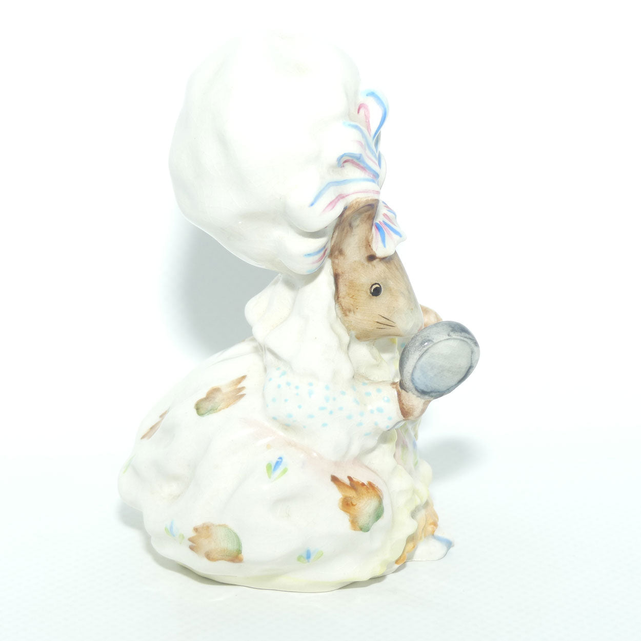 Beswick Beatrix Potter Lady Mouse from Tailor of Gloucester | BP2a Gold Oval
