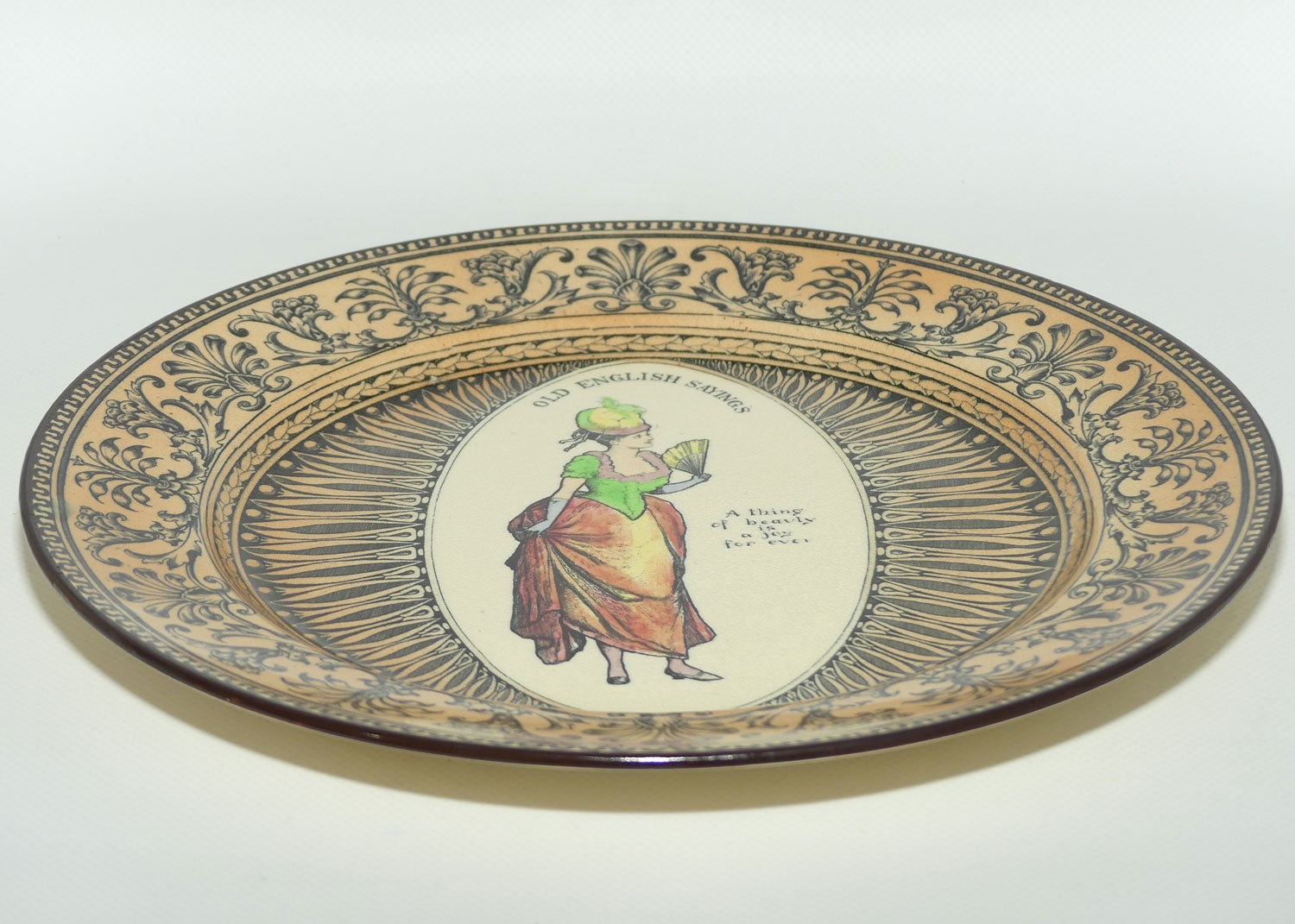 Royal Doulton Old English Saying plate | A thing of beauty is a joy for ever D3458