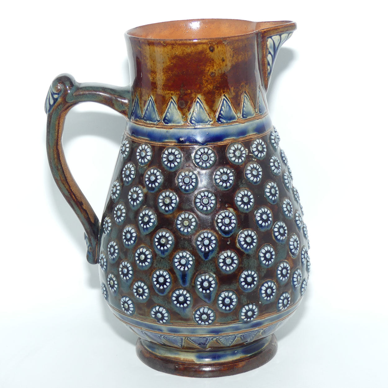 Doulton Lambeth foliate design jug | 1878