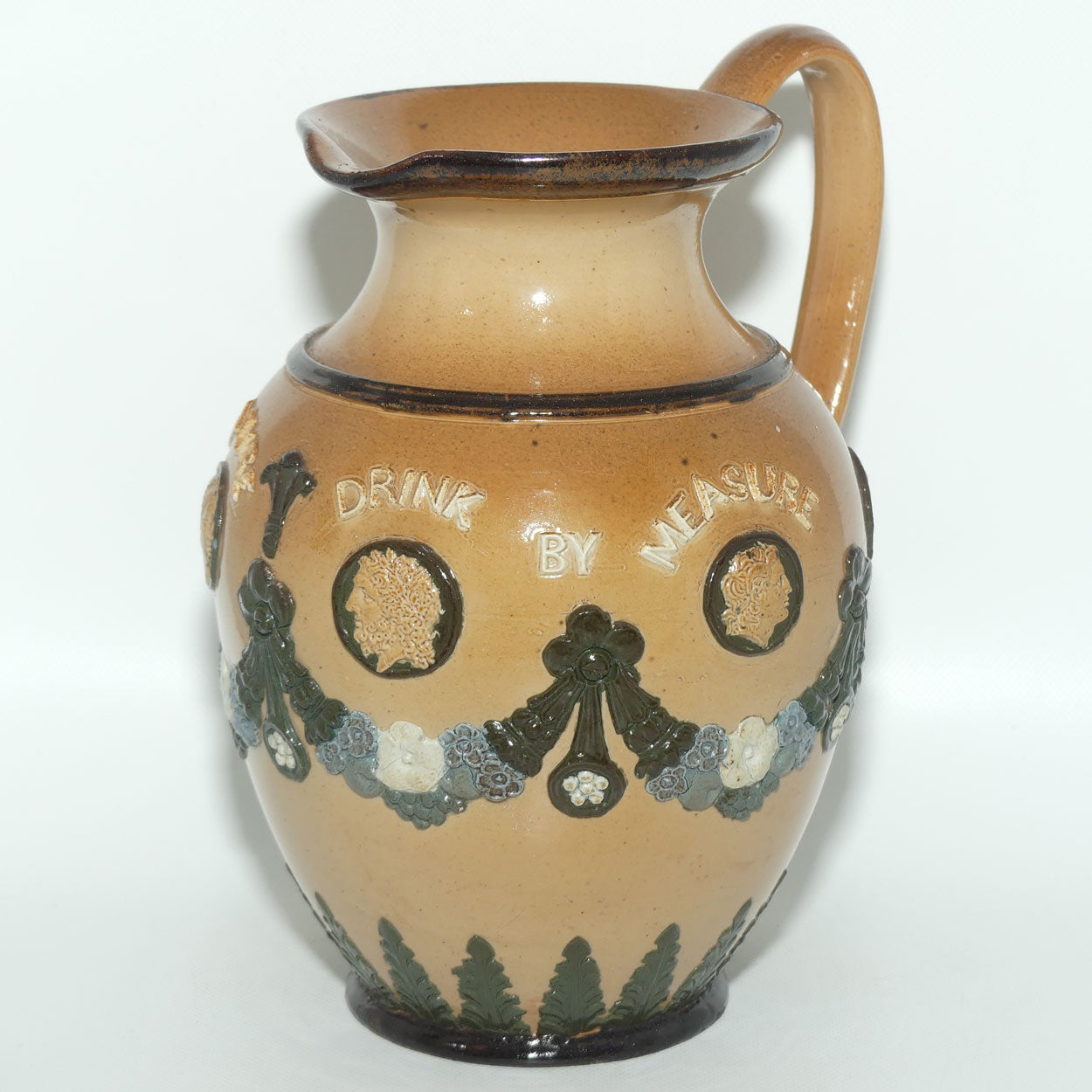 Doulton Lambeth Stoneware Motto Jug c.1884