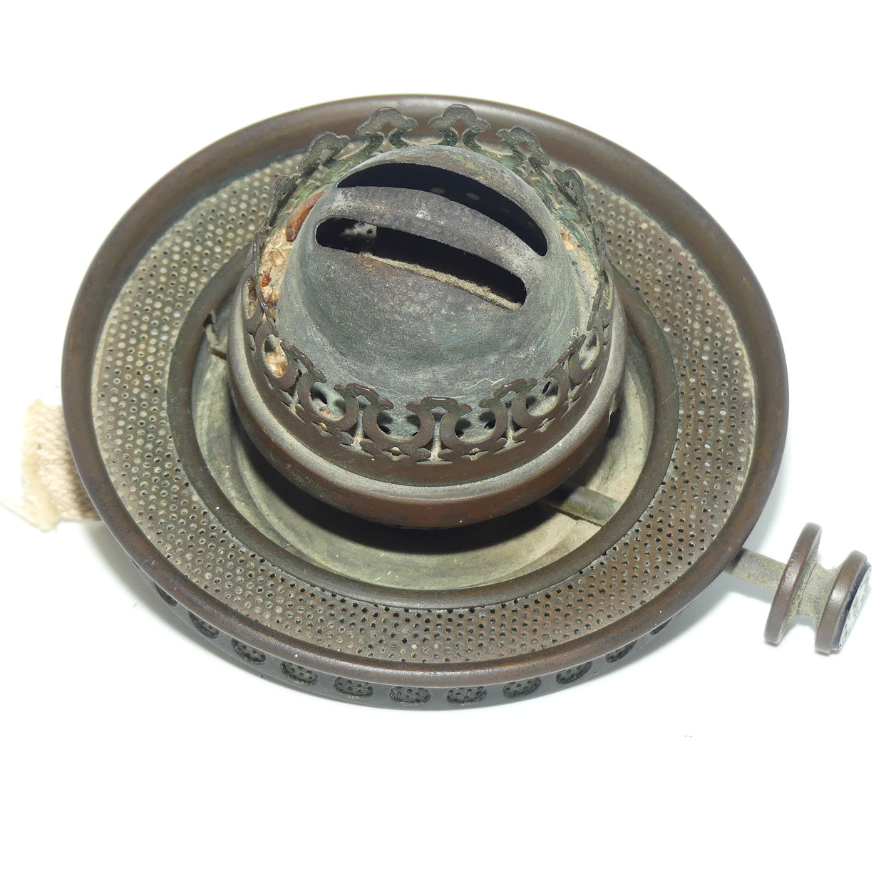 Victorian facetted Crystal font Hinks's Duplex Patent Oil Lamp