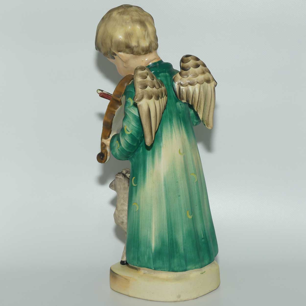 Large 1950 era Occupied Japan figure | Angel with Violin | Hummel copy | 26cm tall