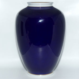 Wallendorf Porcelain | Echt Cobalt Goldrelief large Floral vase