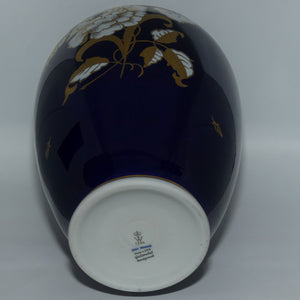 Wallendorf Porcelain | Echt Cobalt Goldrelief large Floral vase