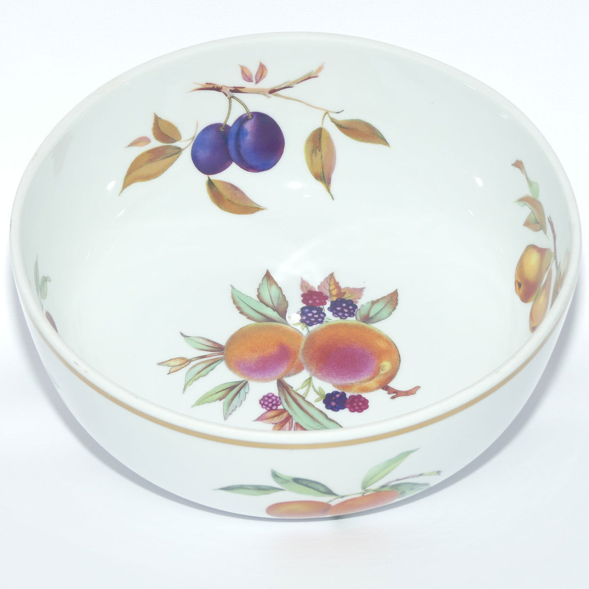Royal Worcester Fine Porcelain | Evesham pattern | large fruit bowl | 26cm diam