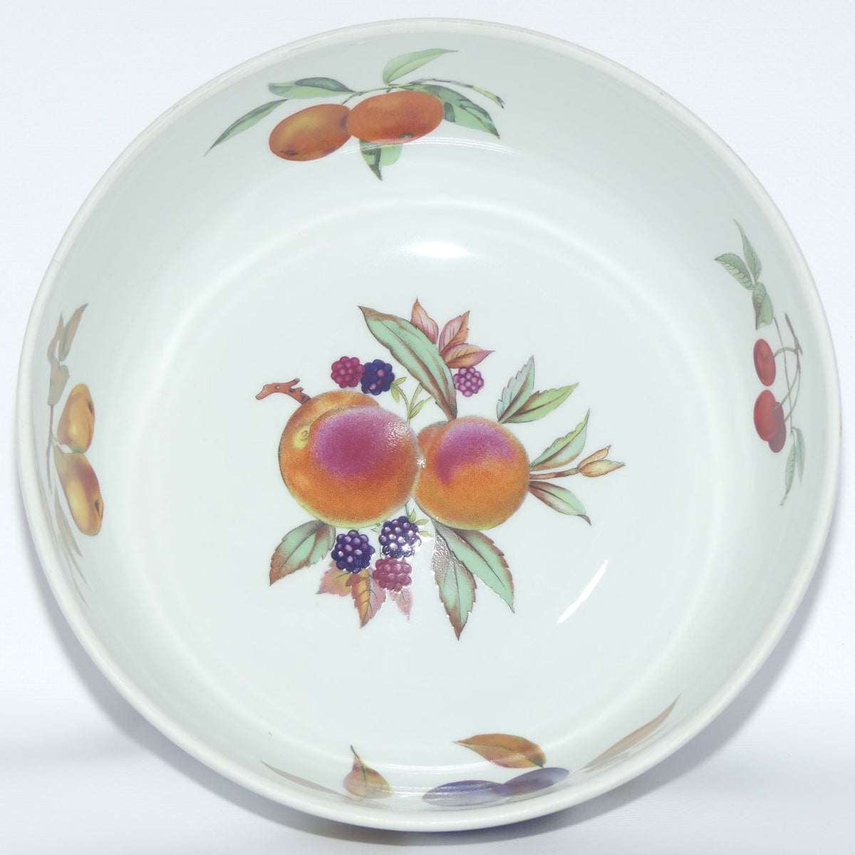 Royal Worcester Fine Porcelain | Evesham pattern | large fruit bowl | 26cm diam