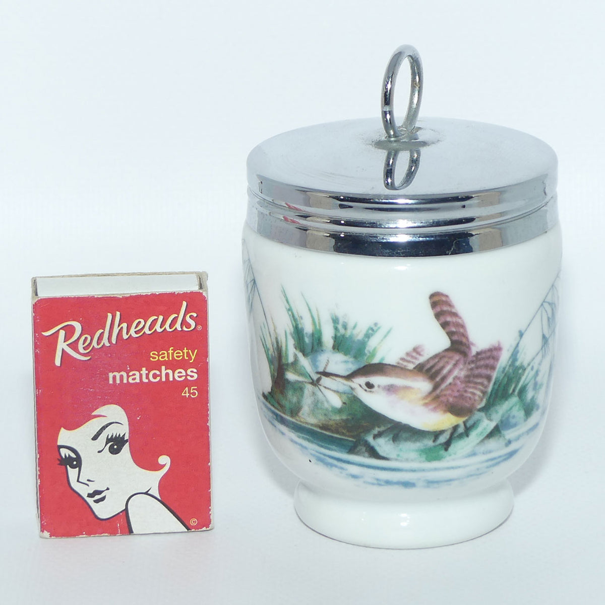 Royal Worcester Birds decorated egg coddler | Large | #4 | Boxed