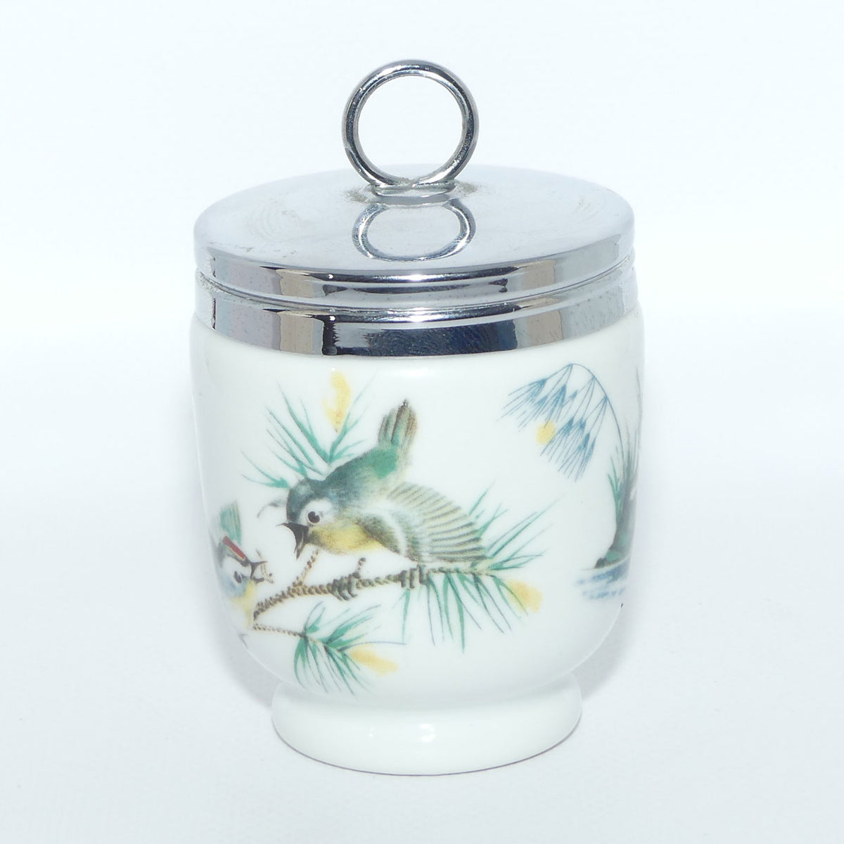 Royal Worcester Birds decorated egg coddler | Large | #4 | Boxed