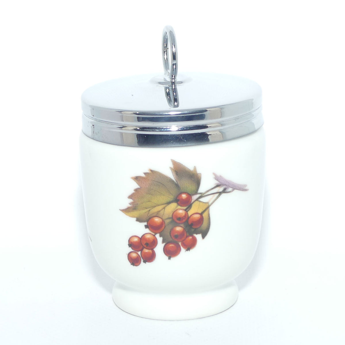 Royal Worcester Evesham decorated egg coddler | Large | #3 | Boxed