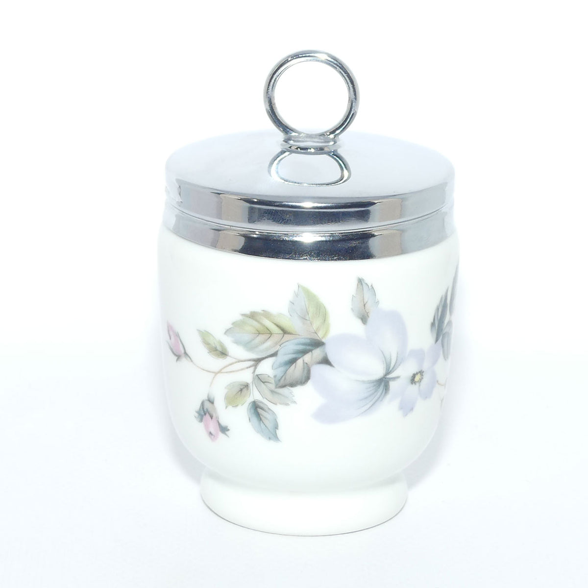 Royal Worcester Floral decorated egg coddler | Large | #1 | Boxed