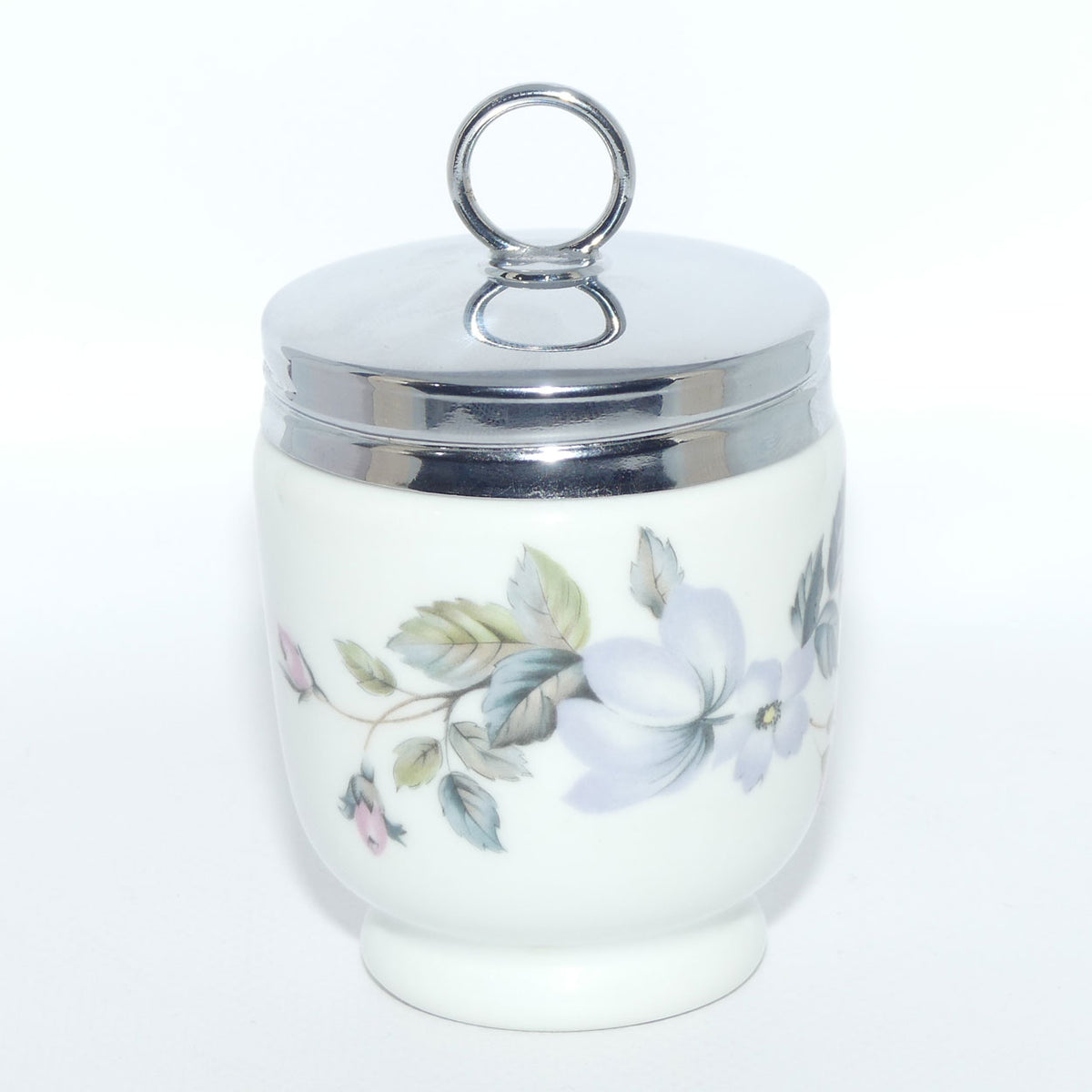 Royal Worcester Floral decorated egg coddler | Large | #1 | Boxed