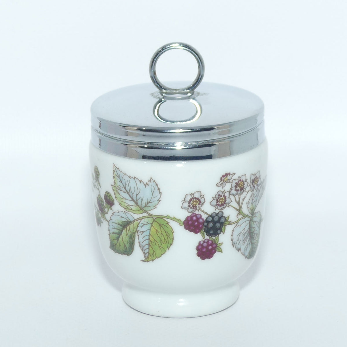 Royal Worcester Grape and Vine decorated egg coddler | Large | #2 | Boxed
