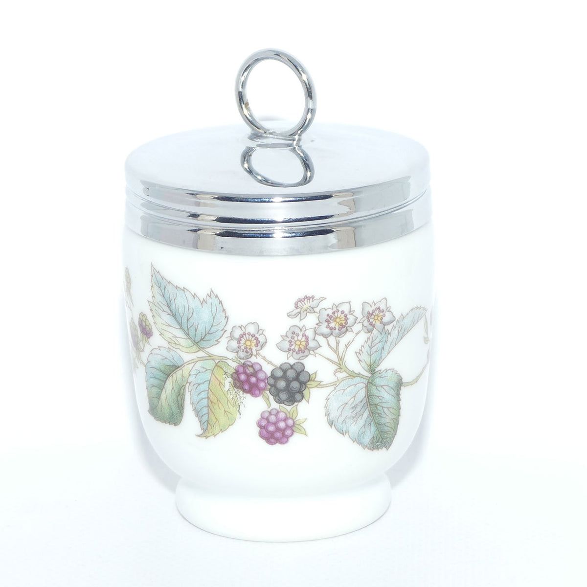 Royal Worcester Grape and Vine decorated egg coddler | Large | #5 | Boxed