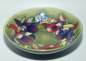 Walter Moorcroft Orchid on Green Ground | large deep bowl