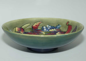 Walter Moorcroft Orchid on Green Ground | large deep bowl