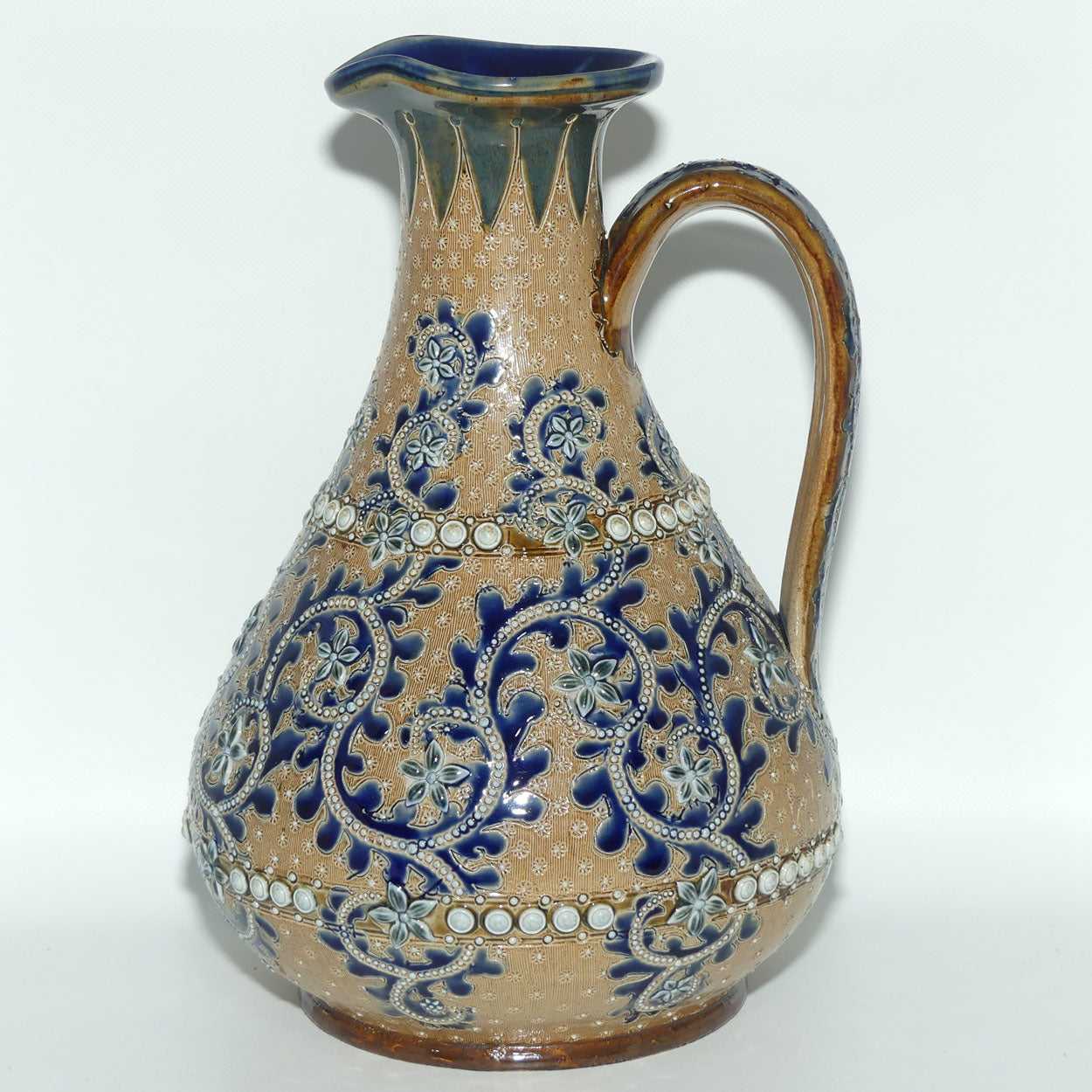 Doulton Lambeth George Tinworth bulbous jug