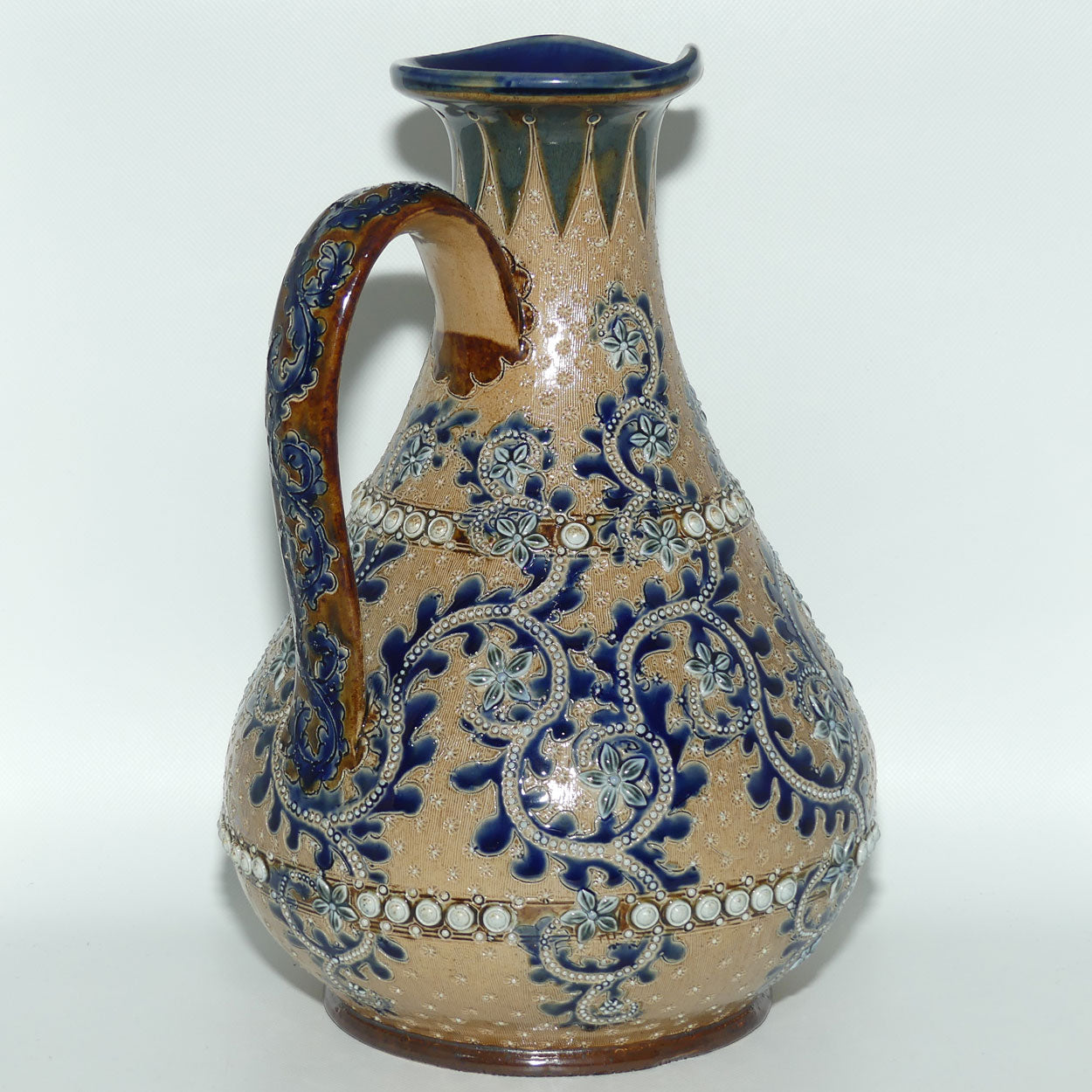 Doulton Lambeth George Tinworth bulbous jug