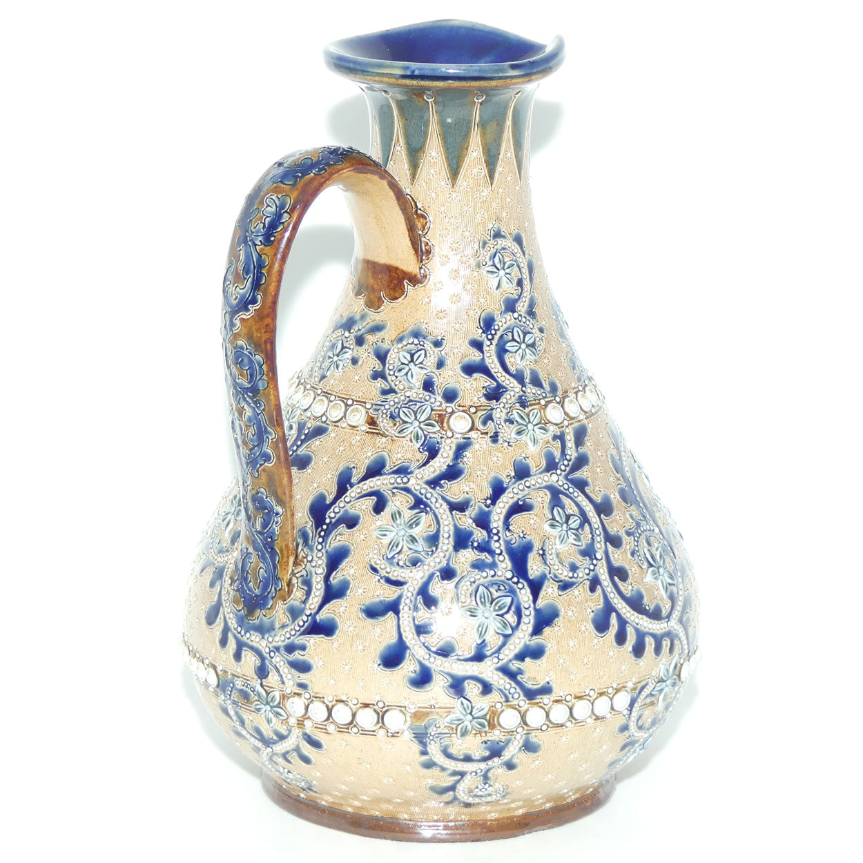 Doulton Lambeth George Tinworth bulbous jug