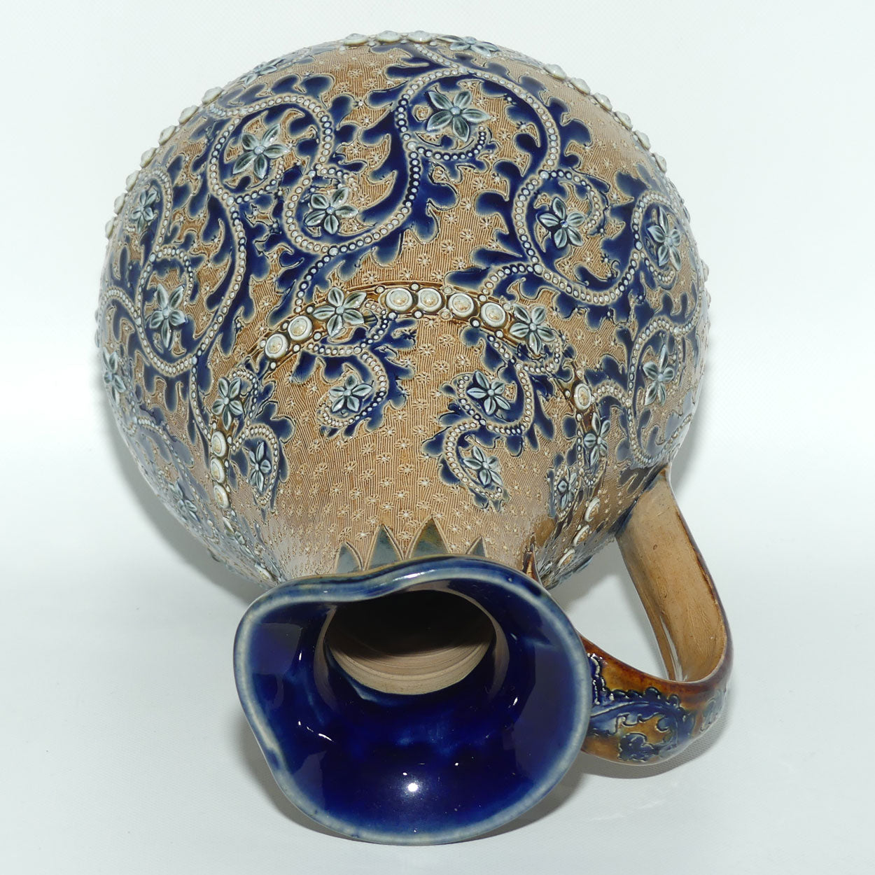 Doulton Lambeth George Tinworth bulbous jug