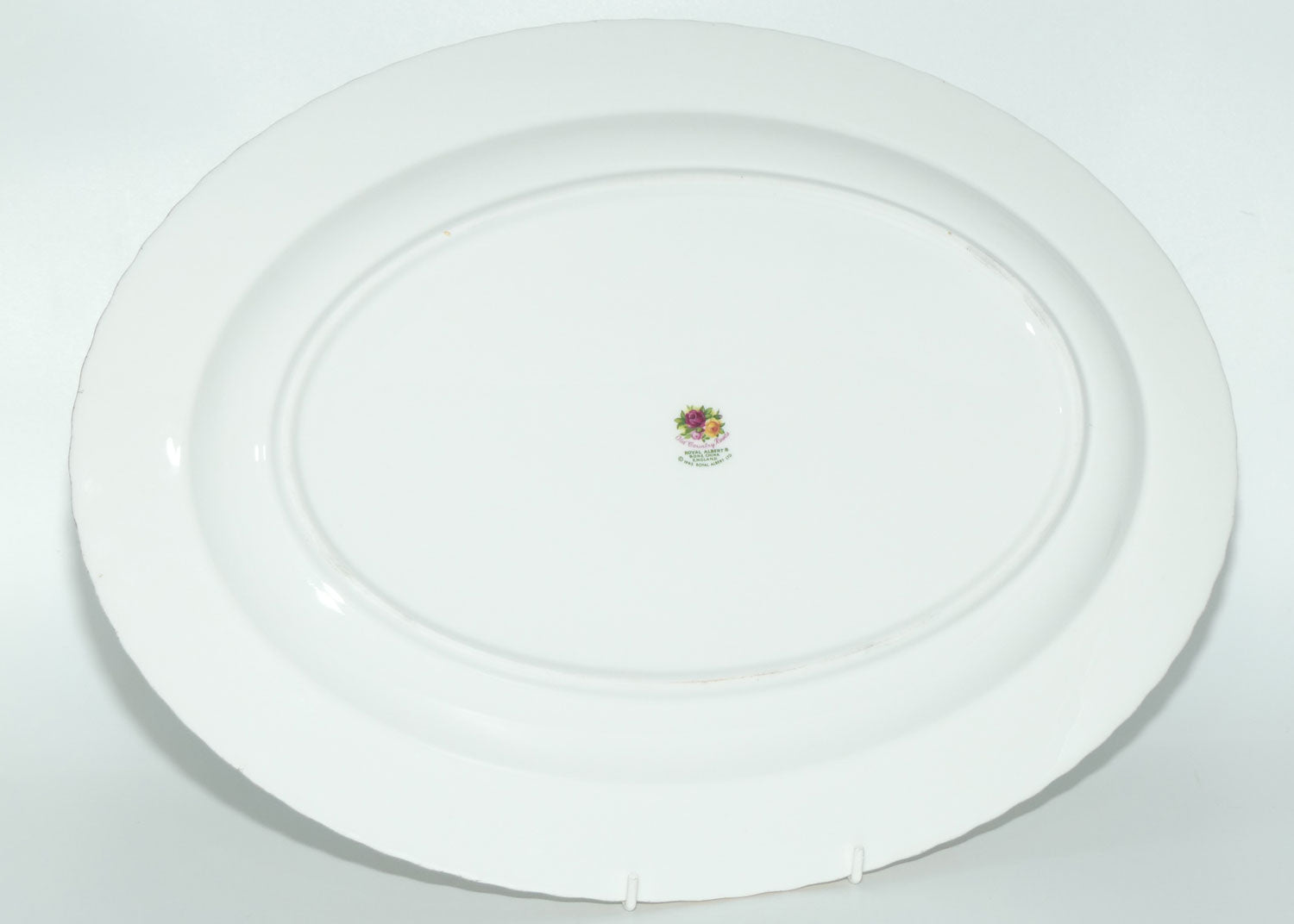 Royal Albert Bone China England Old Country Roses oval meat platter | 41cm | 1962 backstamp