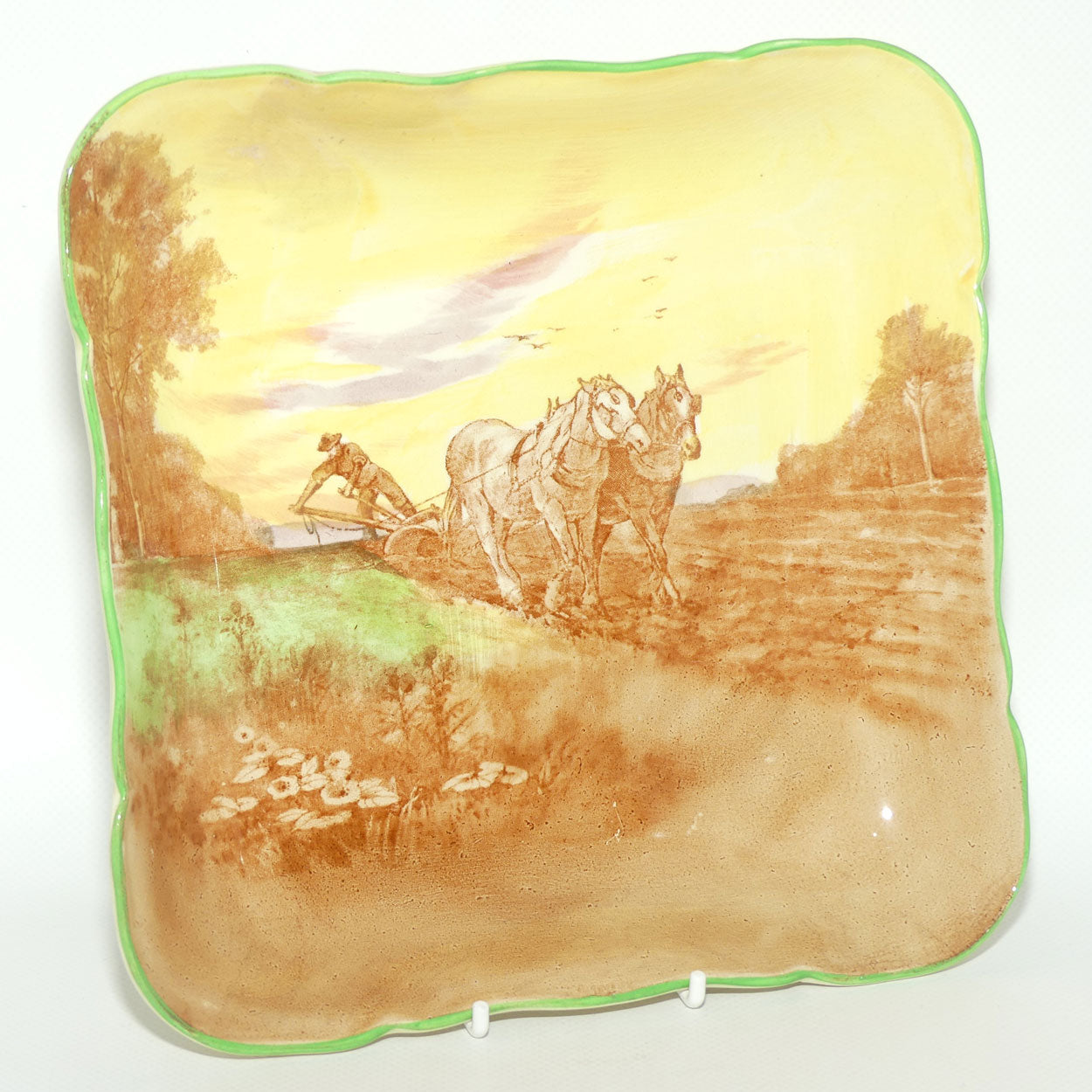 Royal Doulton Ploughing large square dish D4934
