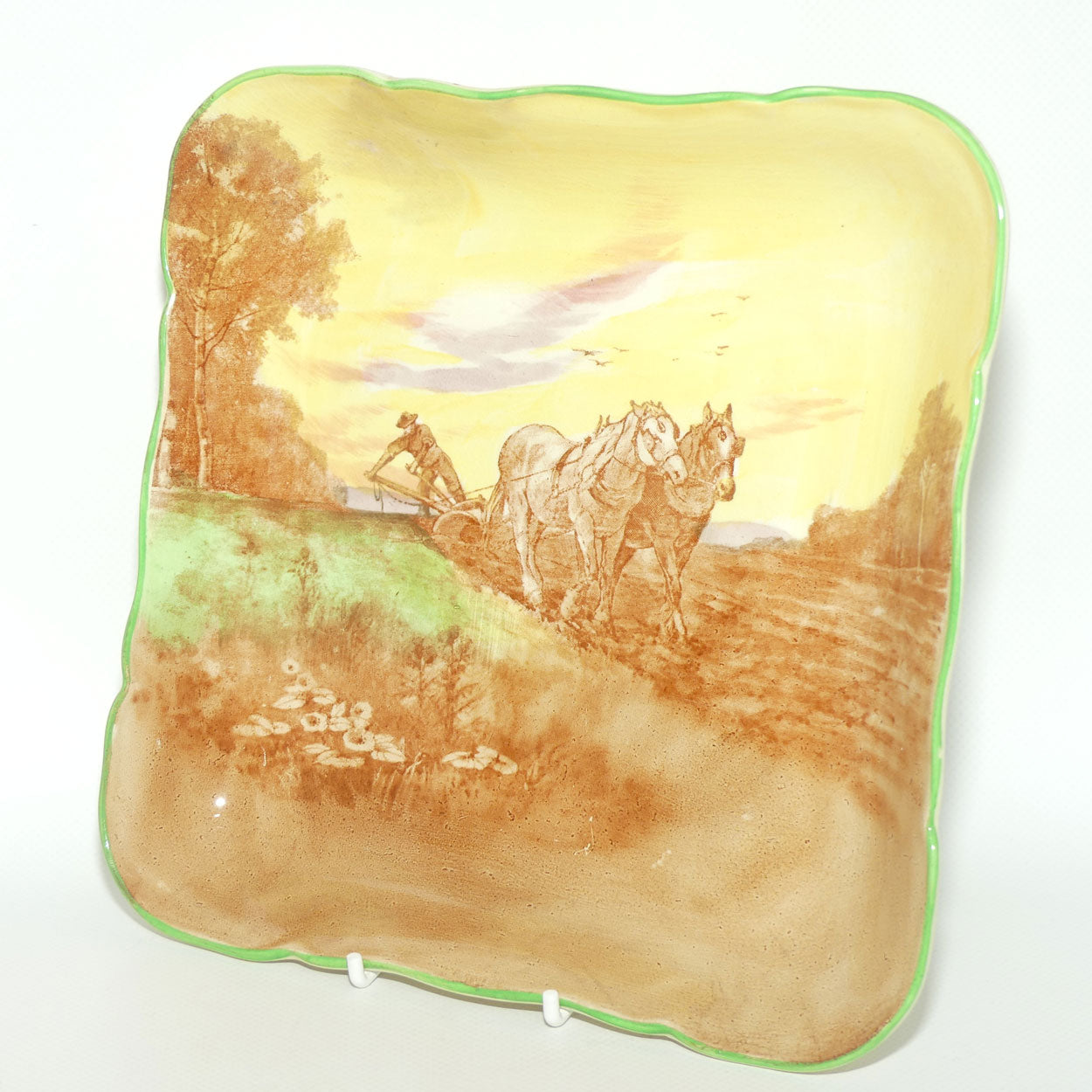 Royal Doulton Ploughing large square dish D4934