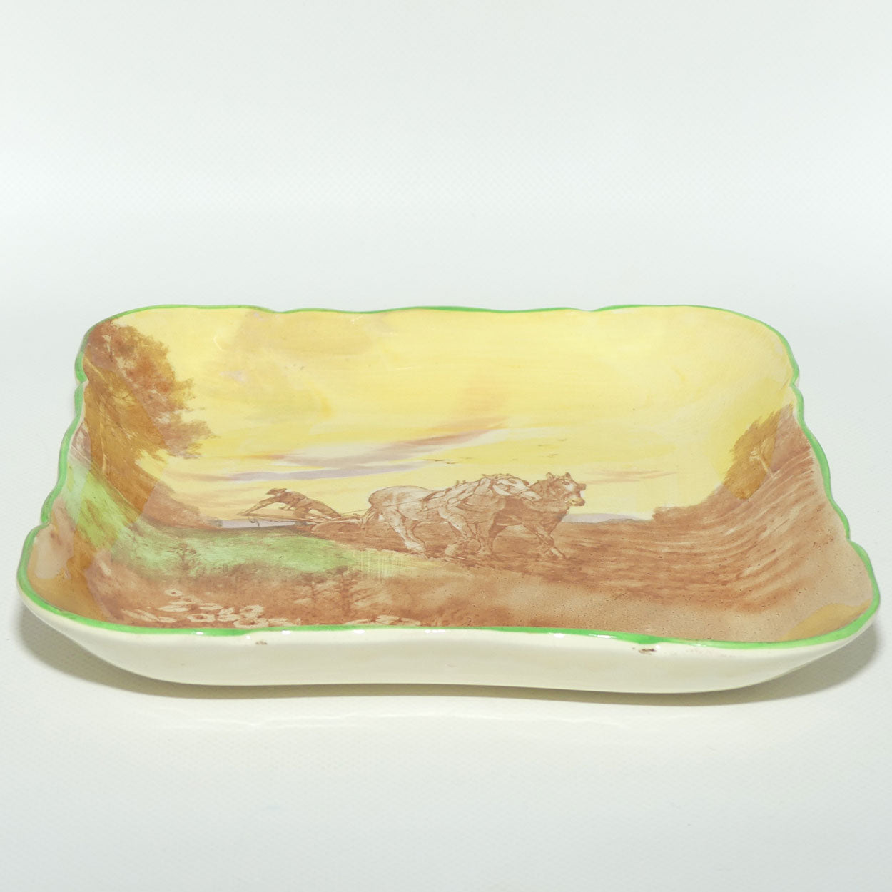 Royal Doulton Ploughing large square dish D4934
