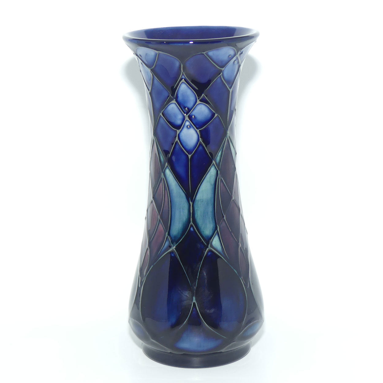 Moorcroft Lattice 364/8 vase | retailer label to base | boxed