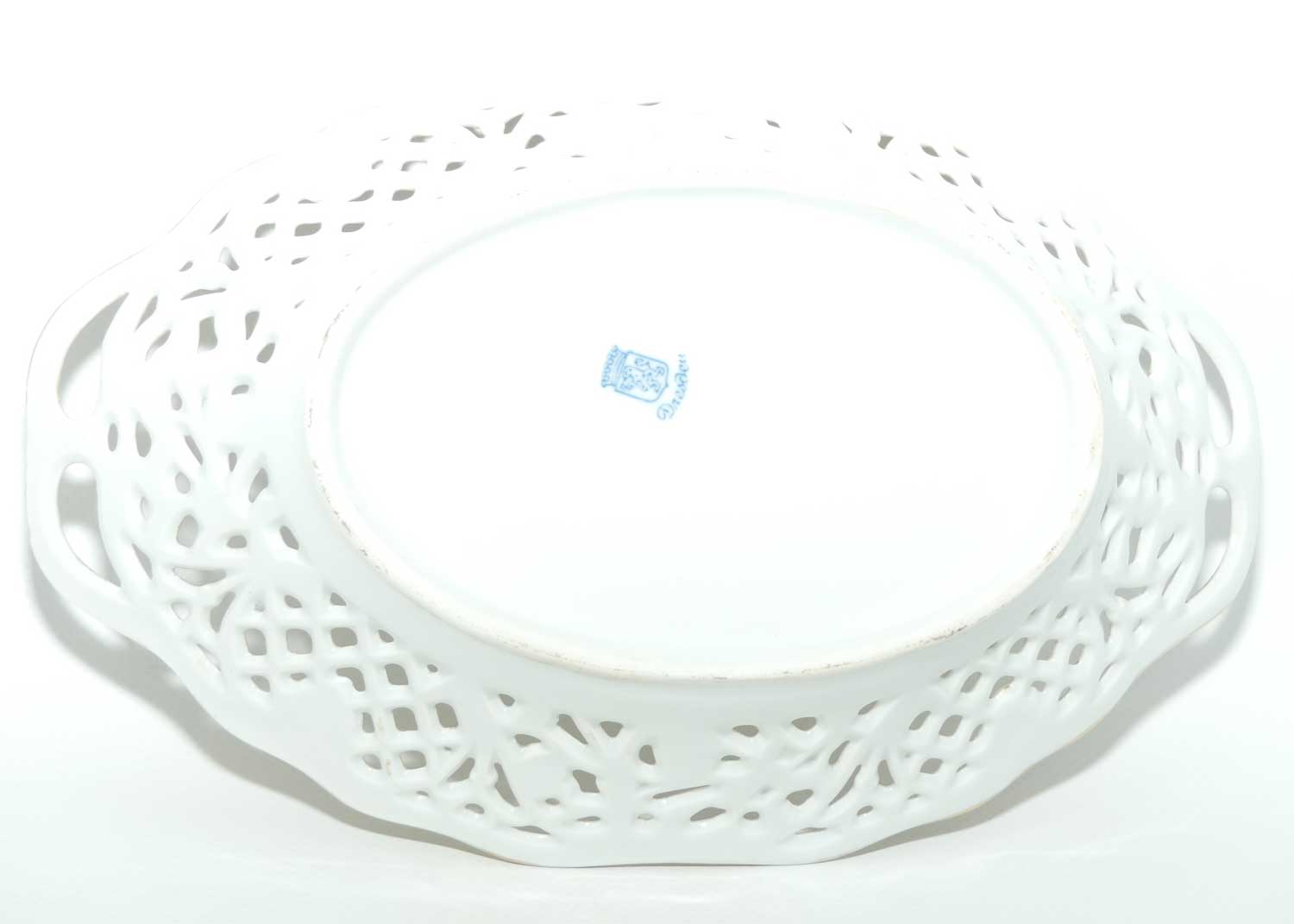 Schumann Dresden pierced gallery twin handle basket