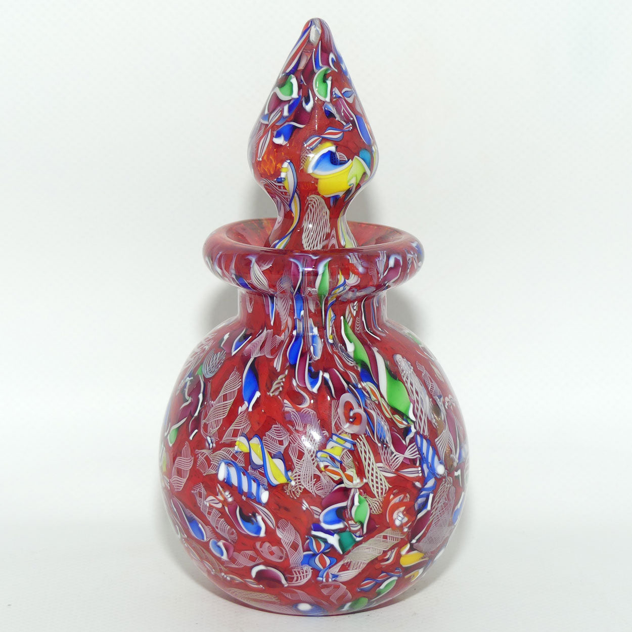 John Deacons Scotland Perfume Bottle Latticino End of Day | Tangerine