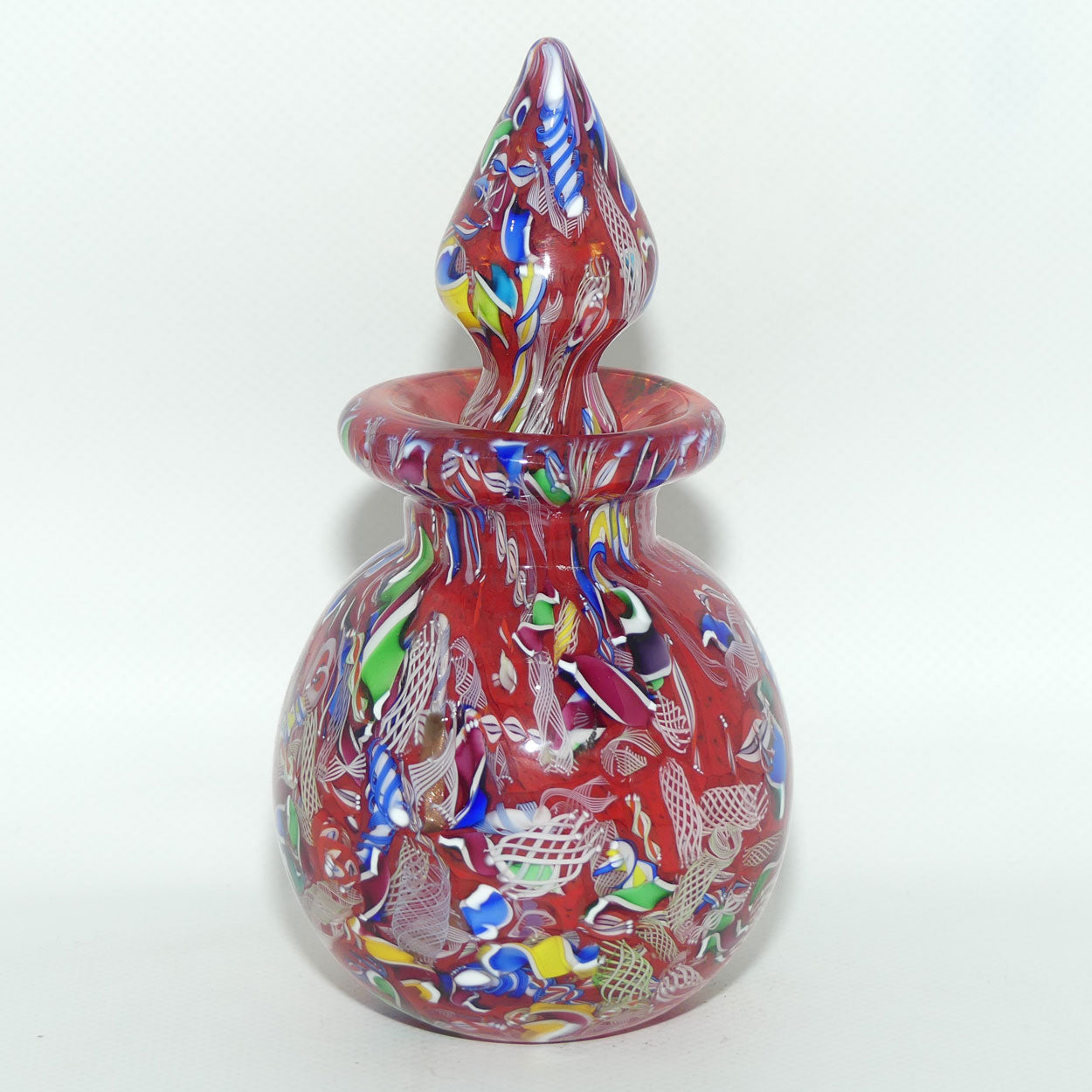 John Deacons Scotland Perfume Bottle Latticino End of Day | Tangerine