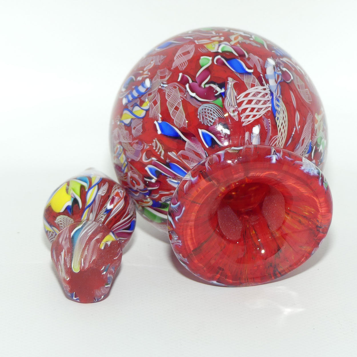 John Deacons Scotland Perfume Bottle Latticino End of Day | Tangerine