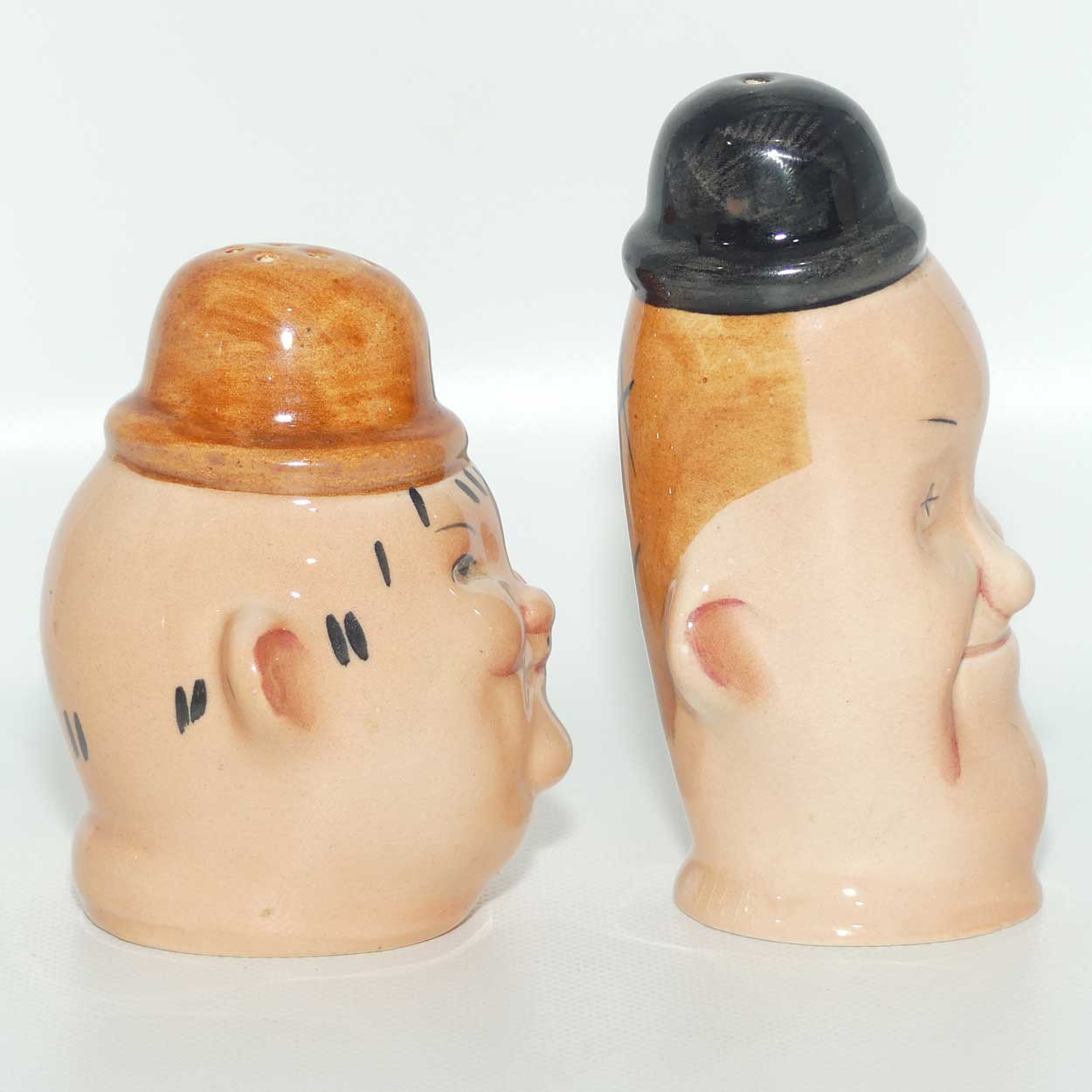 Beswick England Laurel and Hardy salt and pepper shakers