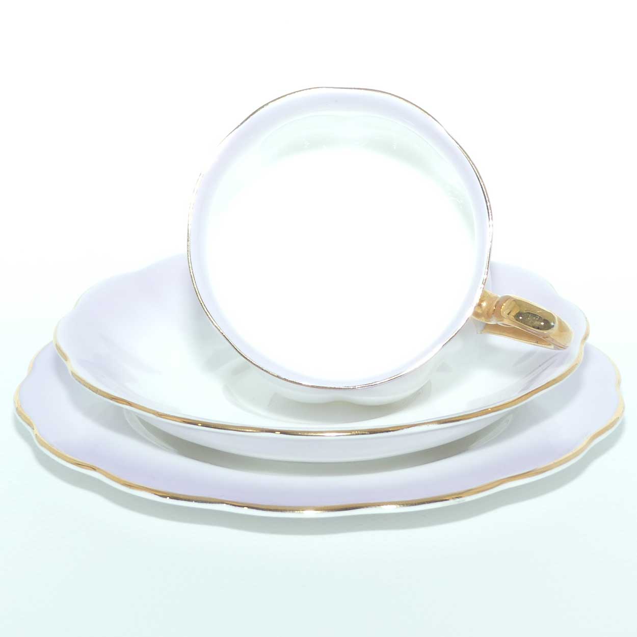 Royal Albert Bone China Rainbow series | Lavendar trio | older Hampton shape