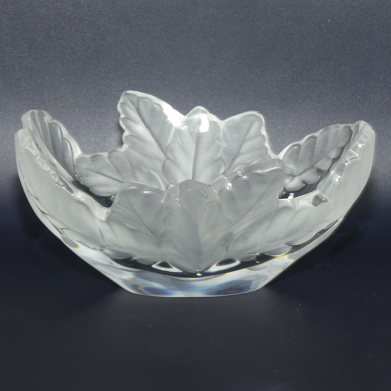 Lalique France Oak leaf bowl | Compiegne