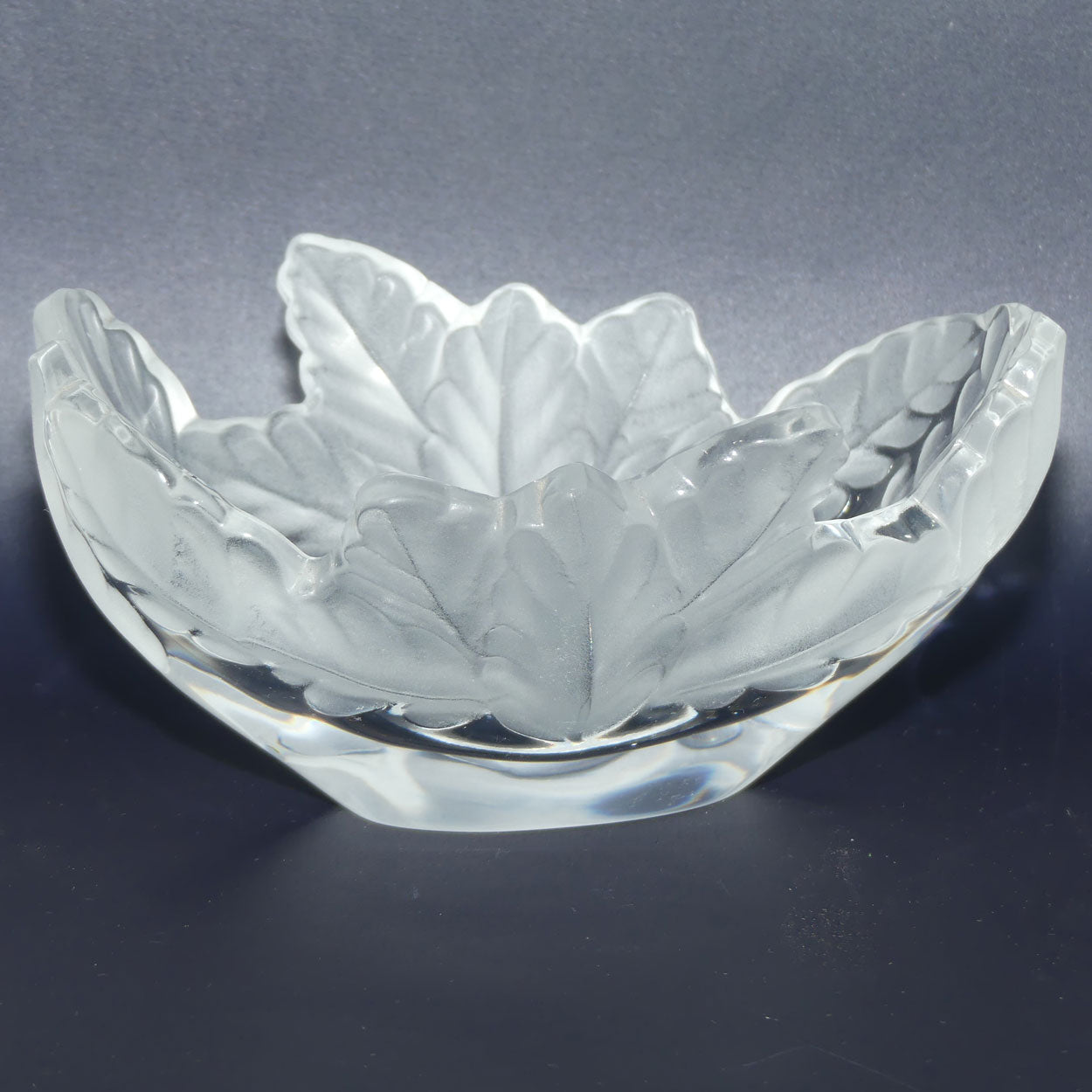Lalique France Oak leaf bowl | Compiegne