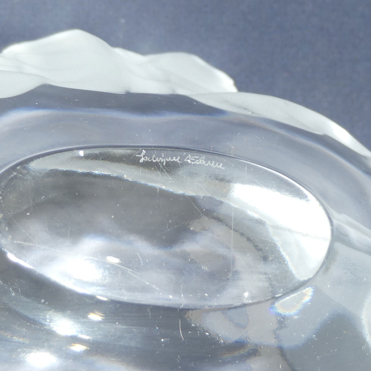 Lalique France Oak leaf bowl | Compiegne