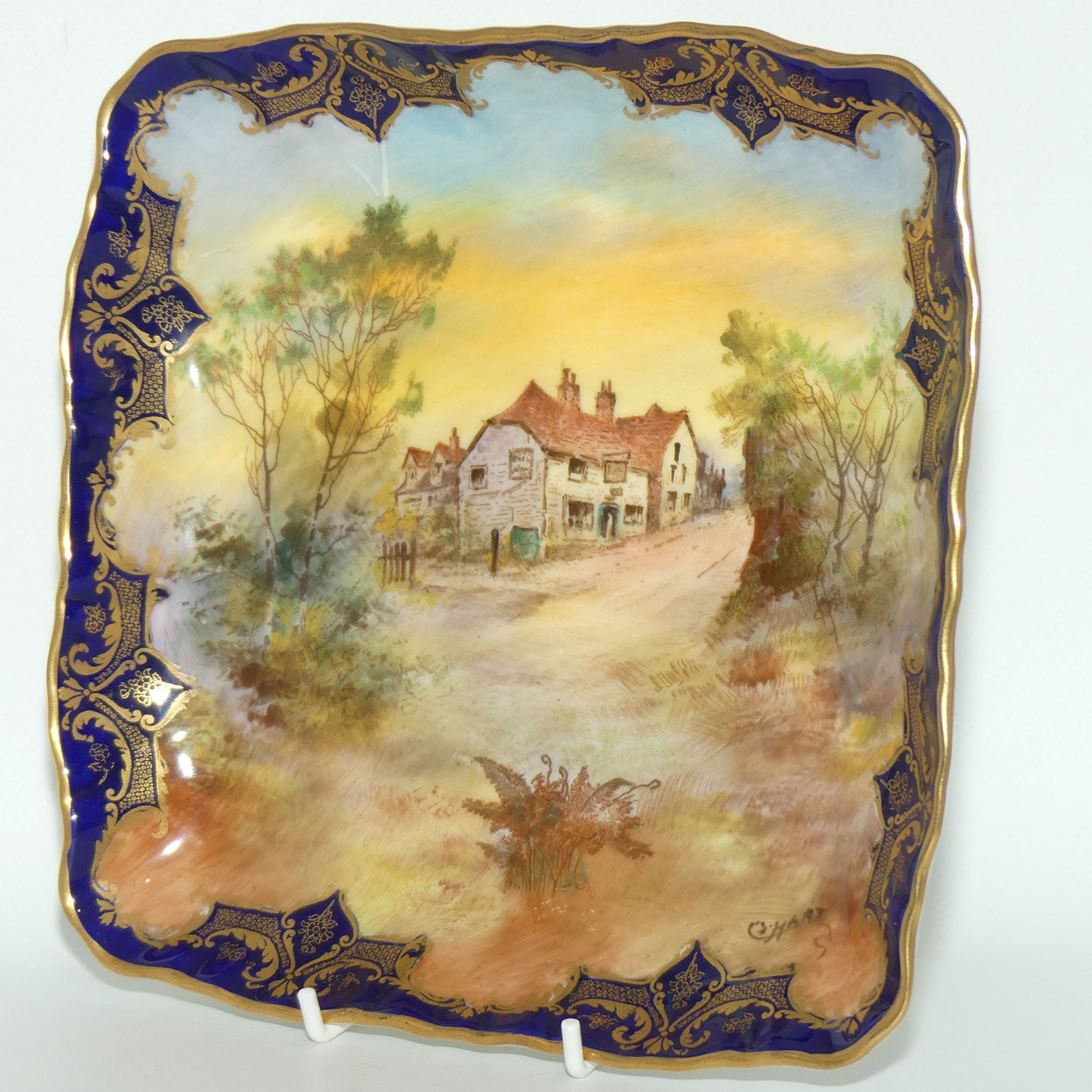 Royal Doulton hand painted and gilt The Leather Bottle Cobham bowl (Hart)